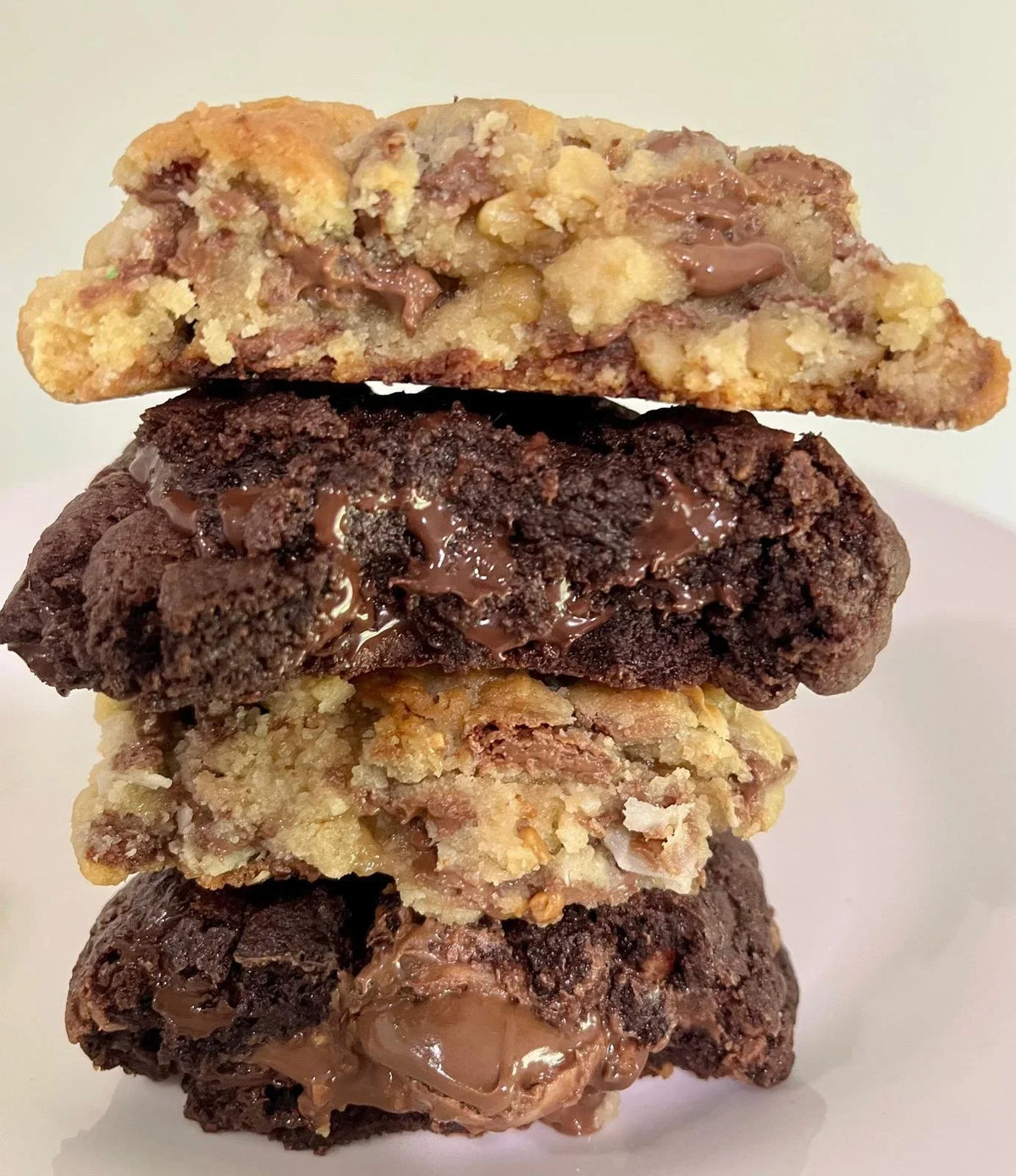 An eight-pack box of Euphoric Bakehouse cookies ready to ship